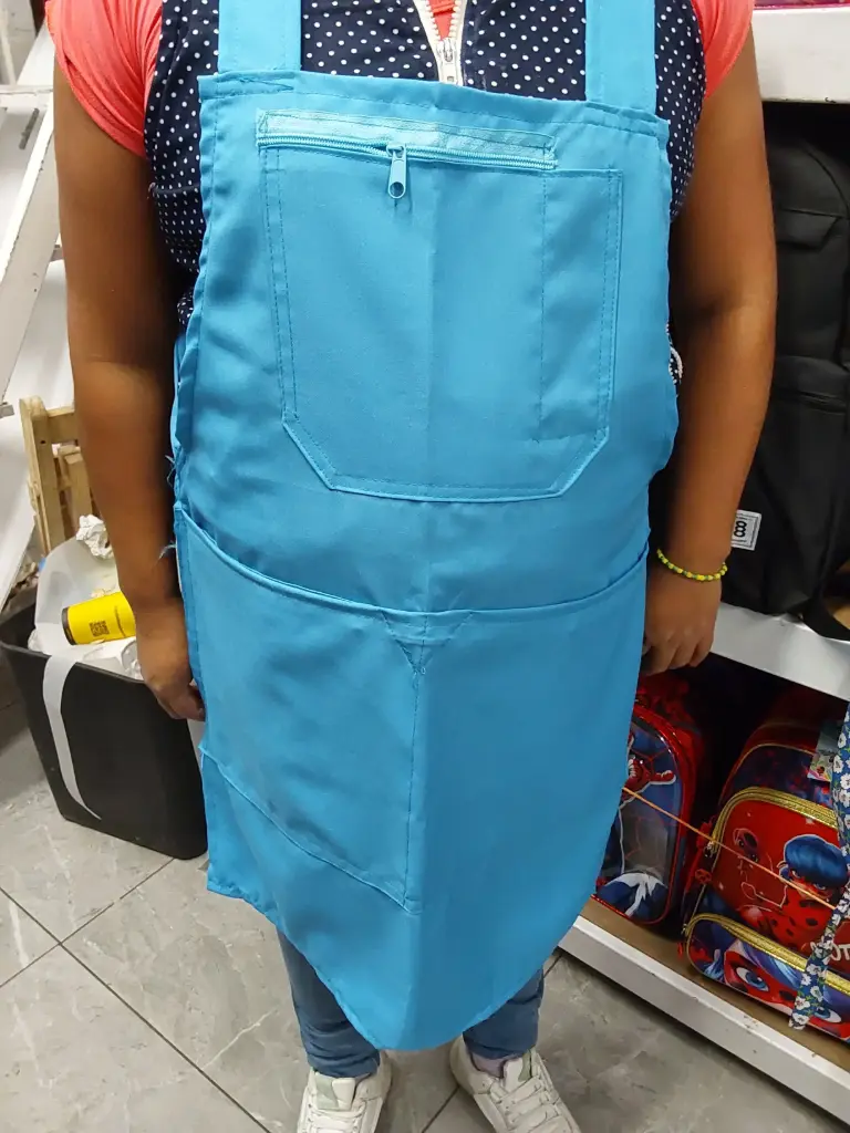 Mandil Cruzado Tafetan Simple 3/4