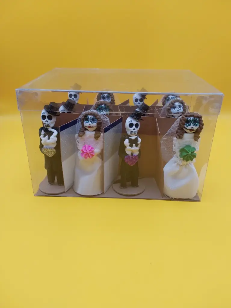 Estuche Alfeñique Novios 12 pzas