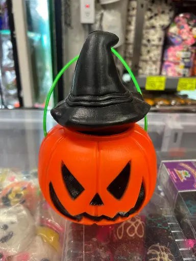 [PLAS01] CALABAZA DE PLASTICO CON GORRO CH