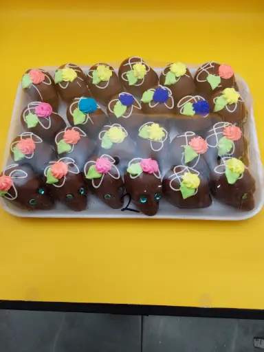 [CHO2] Charola calavera choco #2 con 24 pzas