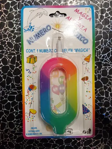 [VN00] Vela de número #0 colores