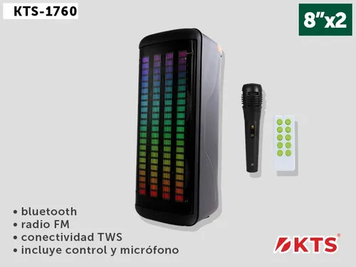 [KTS-1760] Bocina 8"×2 